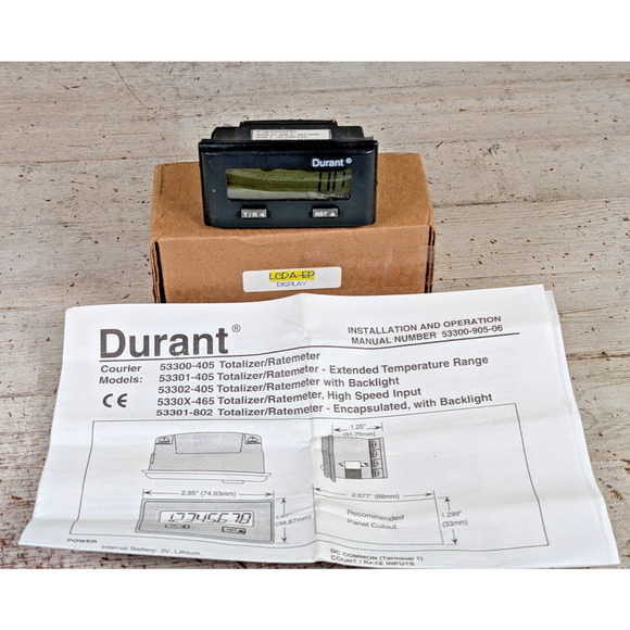 Eaton Durant 53300405 Totalizer Ratemeter Programmed for WNB-3Y-208-P *READ*,All Products : American Fashion Style Bags On Sale